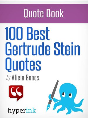 cover image of 100 Best Gertrude Stein Quotes